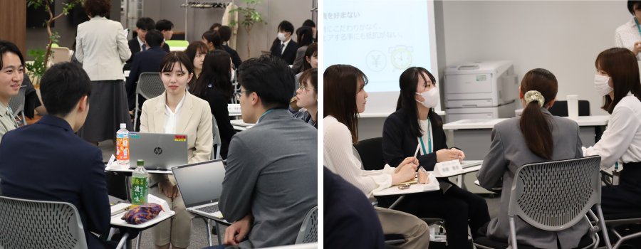 ＜ グループワークではさまざまな視点で活発に意見が交わされました！ ＞