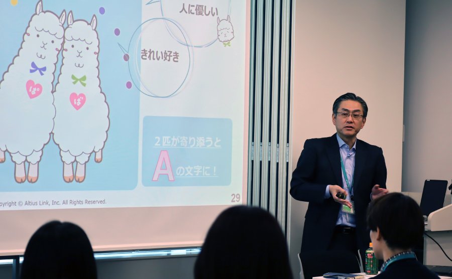＜ 若槻副社長は、バリューズを根底に人との対話の重要性を伝えました ＞