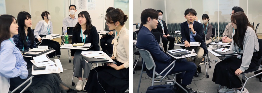 ＜ 日本のジェンダーギャップ指数を元にディスカッション。「女社長というだけで話題になるのは男女格差の現れ」「議員の数は明らかに女性が少ない」など、多様な視点から意見が上がりました ＞