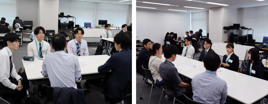 ＜話題は仕事のことだけでなく趣味の話にも広がっていました＞