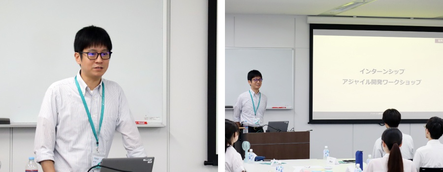 ＜日頃からシステムエンジニア研修を担当し、現場での豊富な経験を持つ講師がグループワークを実施＞
