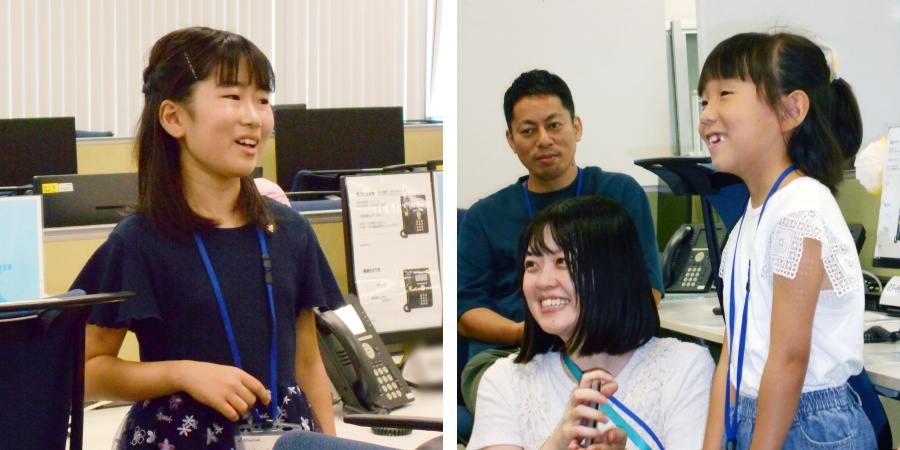 ＜ カードゲームでは、「あ、カタカナ使った〜！」と笑いながら盛り上がる場面も ＞