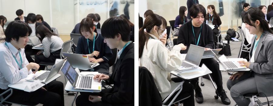 ＜ 自分たちでクイズをつくることで生成AI利用の注意点を楽しく学びました ＞