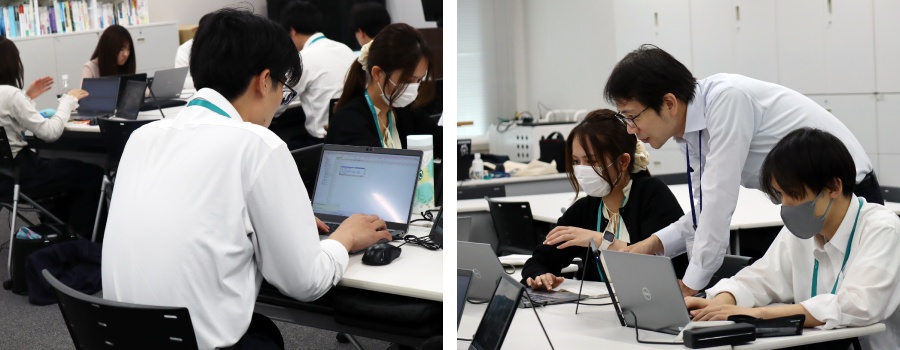 ＜ 一人ひとりが集中してそれぞれの課題と向き合います ＞