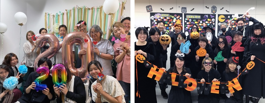 ＜ 2024年に20周年を迎えた金沢センターは、日ごろからイベントでの社内交流も活発！ ＞