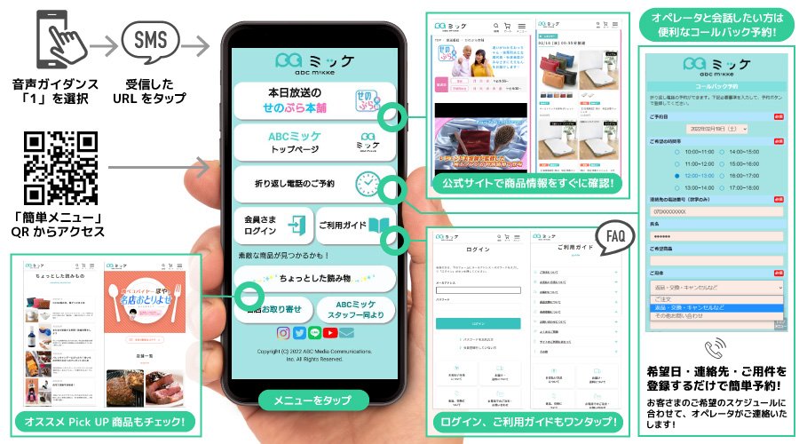 「簡単メニュー」のご利用イメージ図