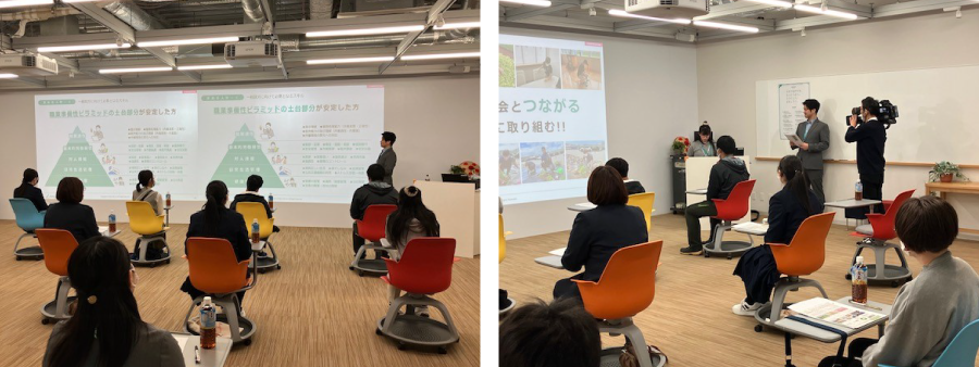 ＜社会人の先輩として、当社スタッフから「社会人として必要な力は何か？」などのアドバイスもありました＞