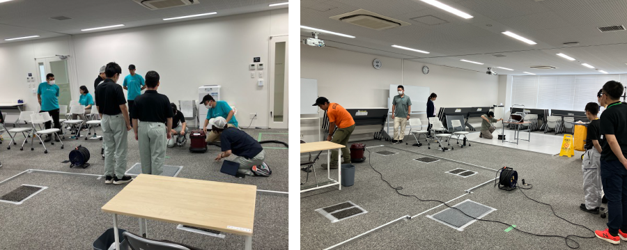 ＜左：上山高等養護学校との合同リハーサル　右：山形大学付属特別支援学校との合同練習＞