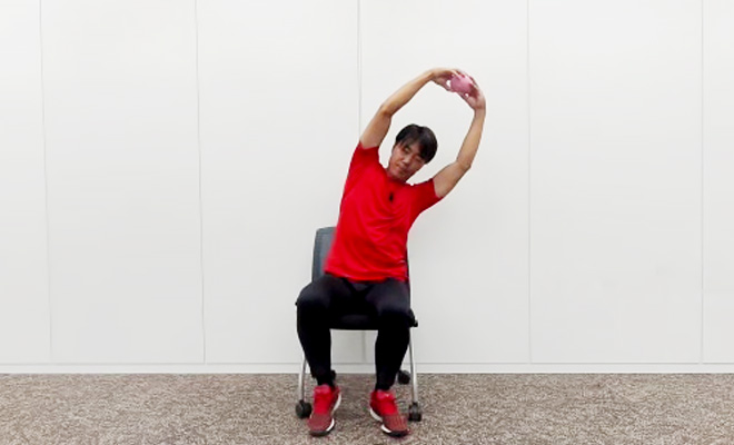 ストレッチの様子